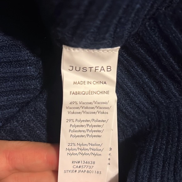 NWT JustFab Ankle Length Ribbed Pants - Picture 9 of 10